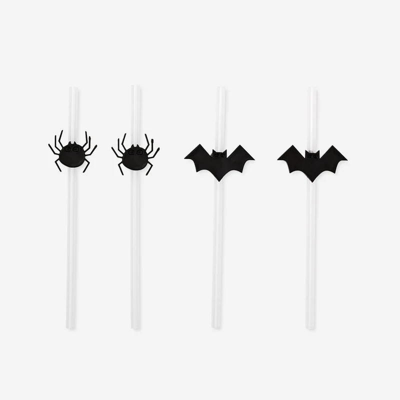 Reusable straws. Glow in the dark