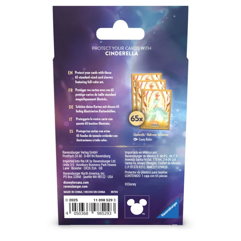 Fundas de Cartas Cenicienta - Disney Lorcana TCG