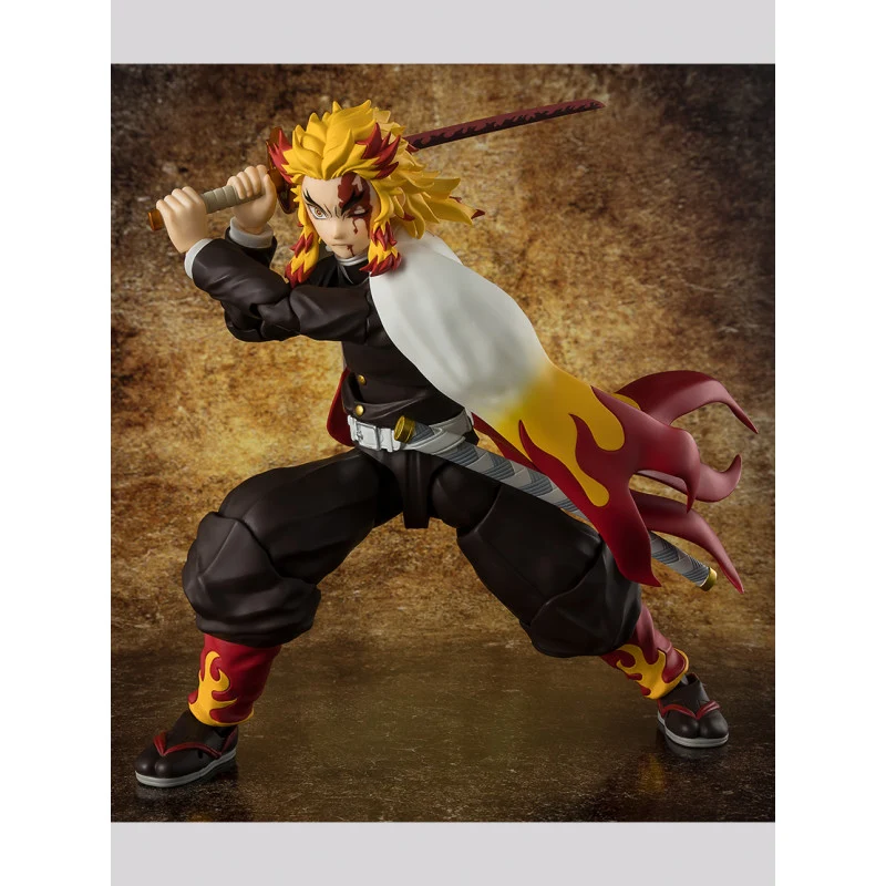 Figura Articulada Kyojuro Rengoku - Demon Slayer: Kimetsu no Yaiba SH Figuarts