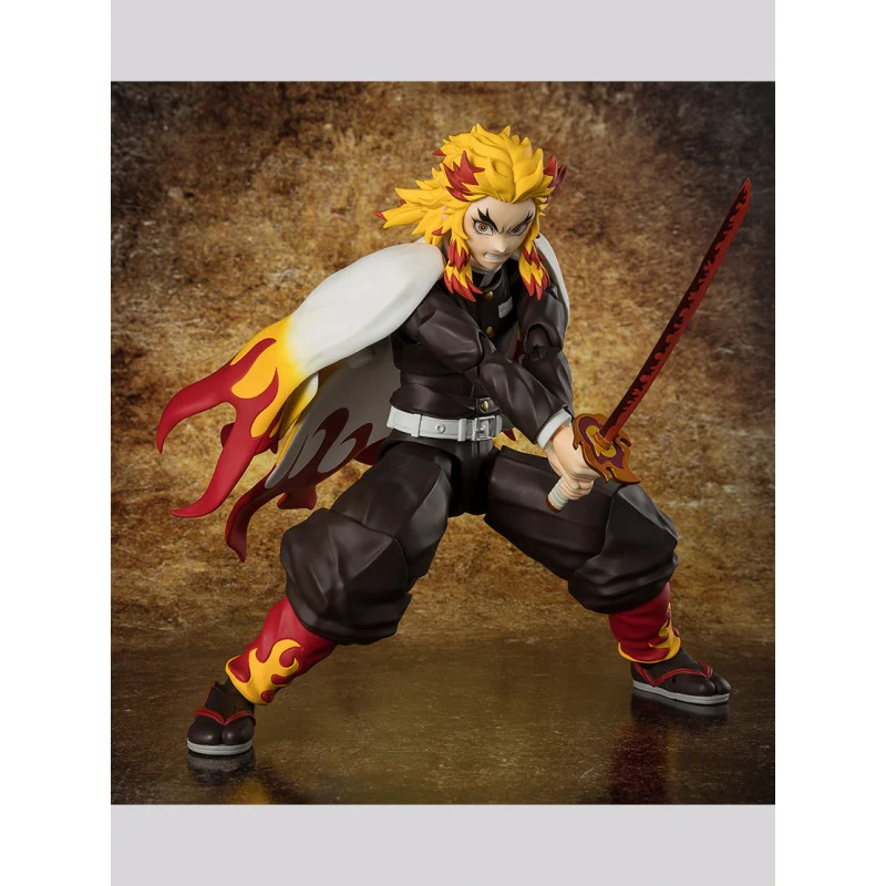 Figura Articulada Kyojuro Rengoku - Demon Slayer: Kimetsu no Yaiba SH Figuarts