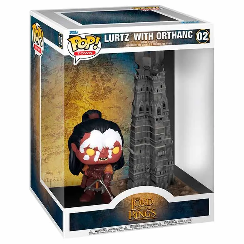 Funko Pop Lurtz con Torre Orthanc - El Señor de los Anillos