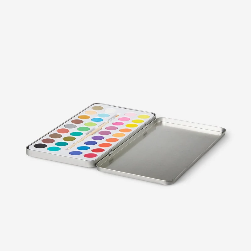 Watercolours. 36 colours