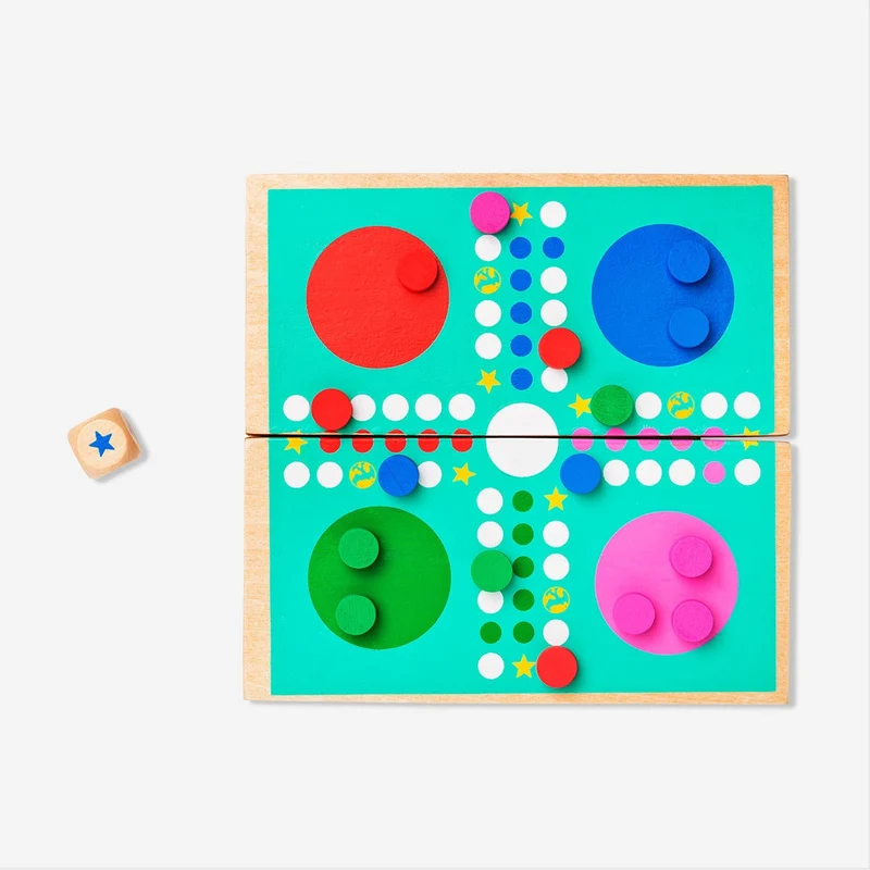 Wooden Ludo Game