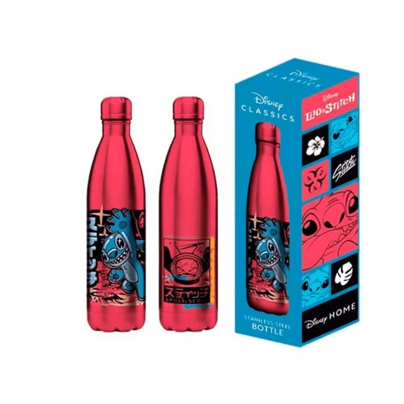 Botella Stitch Estilo Japonés Acero Inoxidable de 500 ml