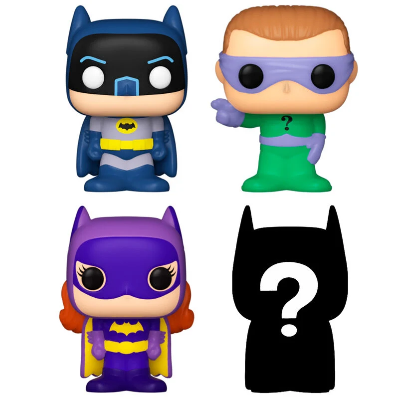 Pack 4 Figuras Bitty Pop - Batman Adam West DC Comics