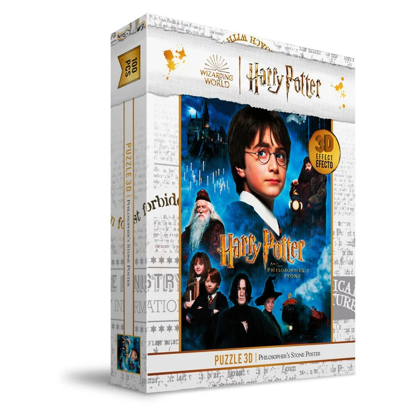 Puzzle Efecto 3D Harry Potter y la Piedra Filosofal 100pzs