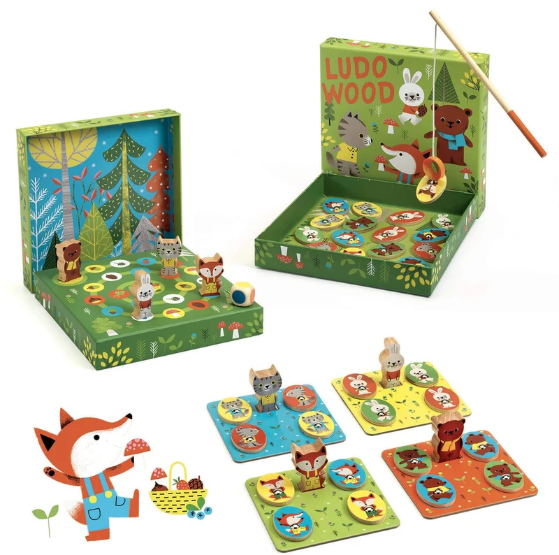 Juego educativo Ludo Wood · DJECO