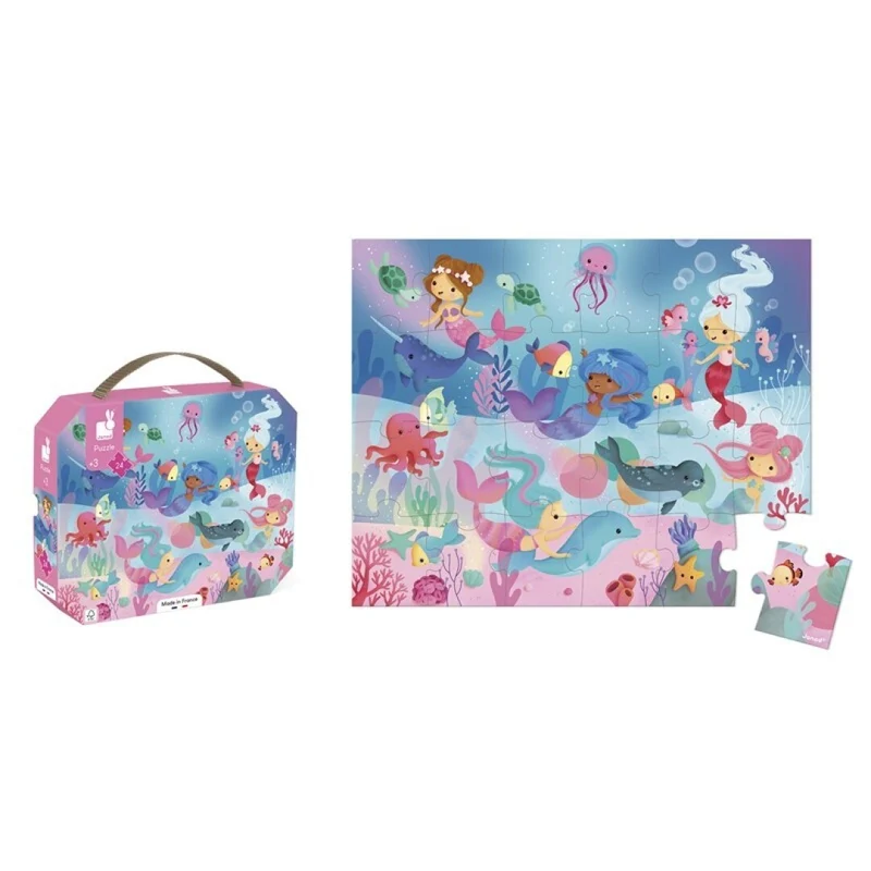 Puzzle Sirenas 24 piezas · Janod