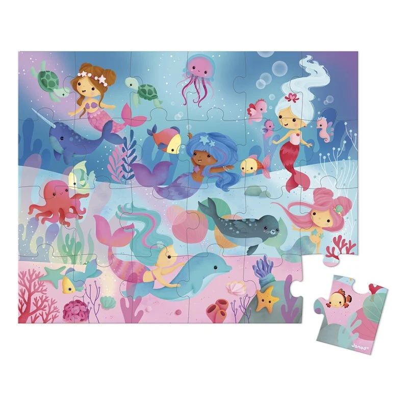 Puzzle Sirenas 24 piezas · Janod