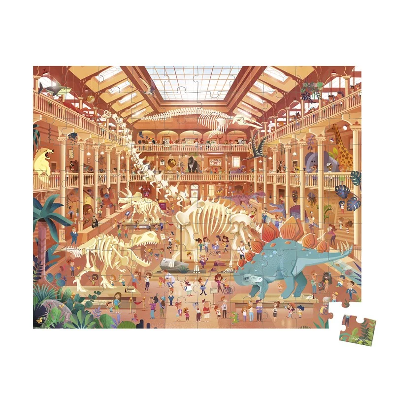 Puzzle Museo Historia Natural 100 piezas· Janod