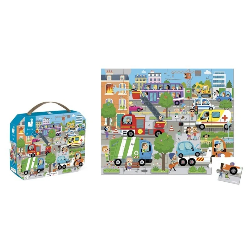 Puzzle La ciudad 36 piezas· Janod