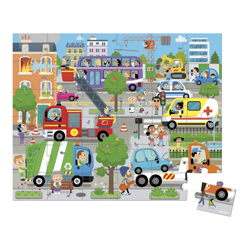Puzzle La ciudad 36 piezas· Janod