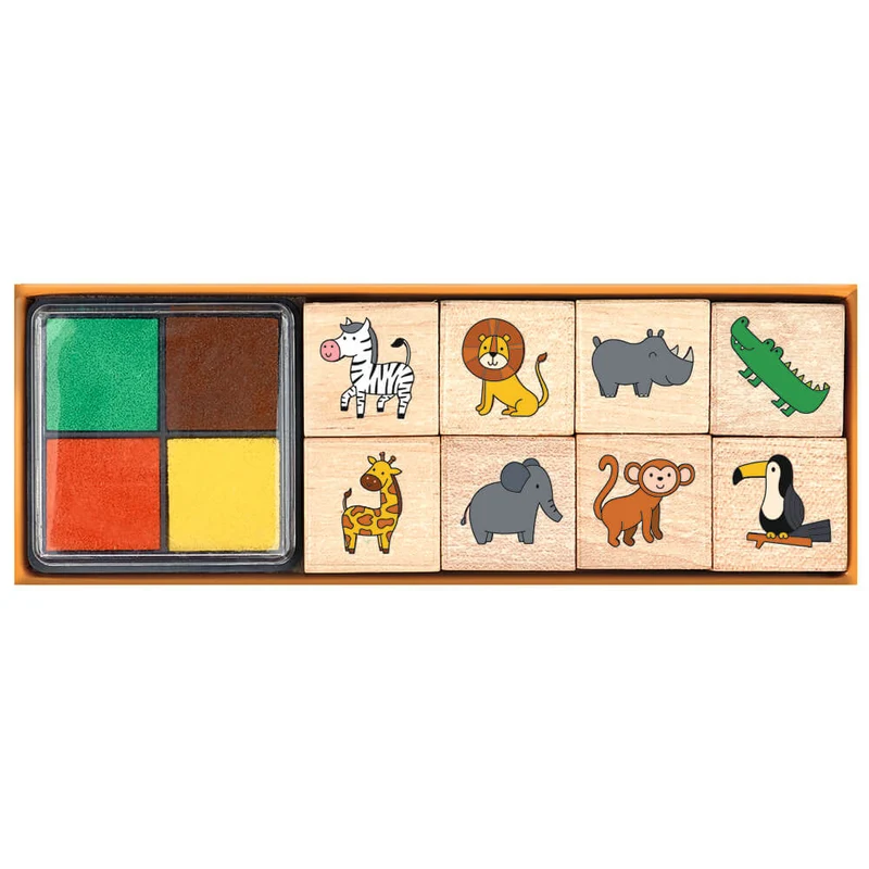 Tampones madera Animales Salvajes · Moses