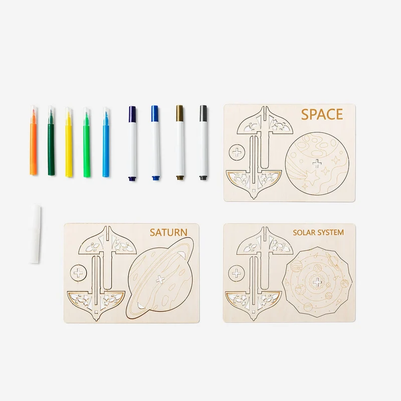 Make-your-own spinning tops. 3 pcs
