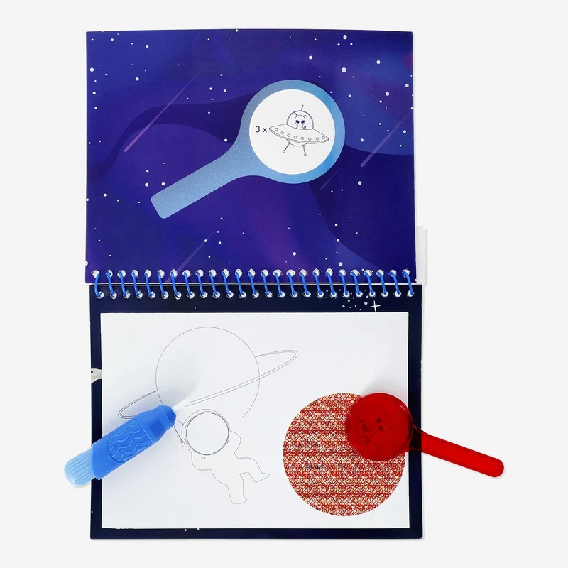 Magic water book - Space themed