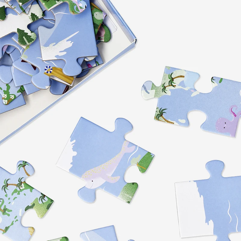 Puzzle - Illustrated world map
