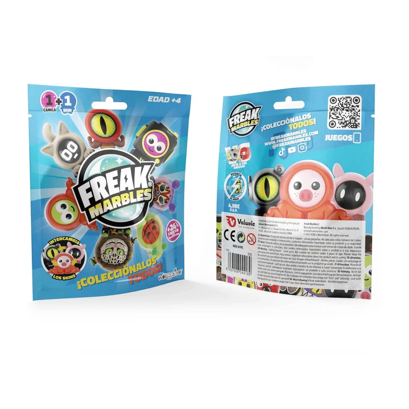 Freak Marbles Canica Sobre Sorpresa + Skin Freak