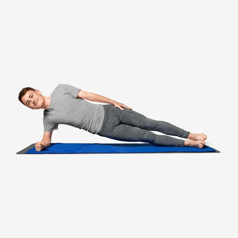 Blue yoga towel - 60x170 cm