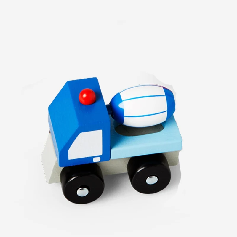 Wooden construction car