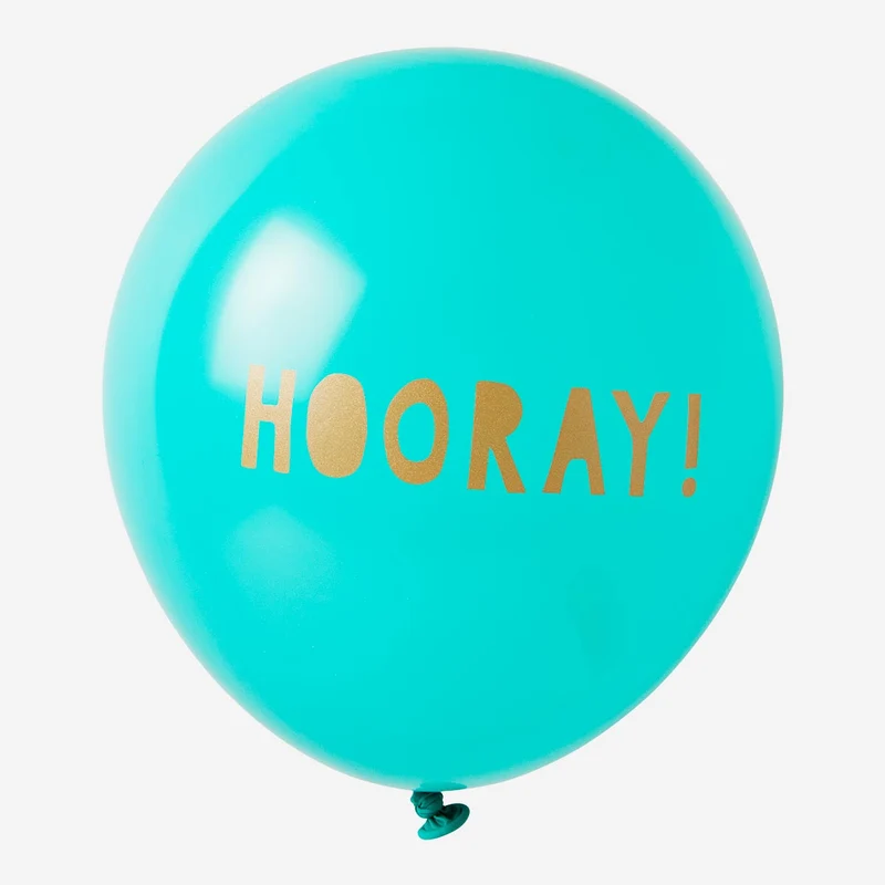 Hooray balloons - 6 pcs