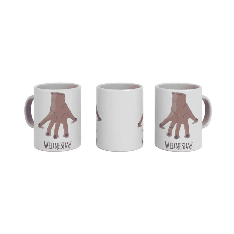 Miércoles Taza de Sublimación 'Wednesday - Thing' - Serie de Netflix