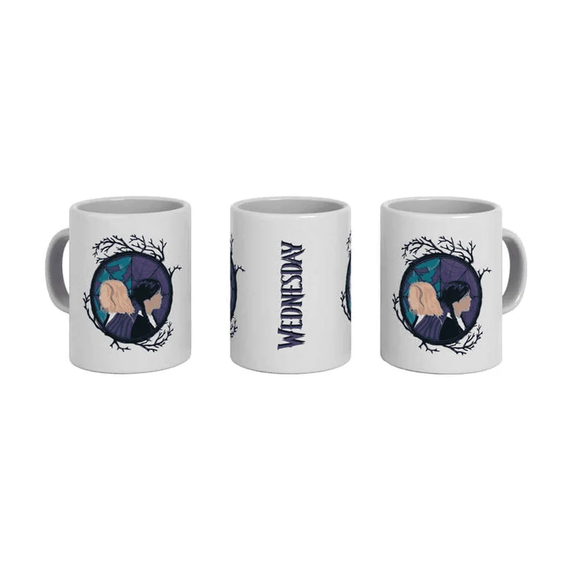 Taza de Sublimación 'Miércoles' y Enid - Serie de Netflix