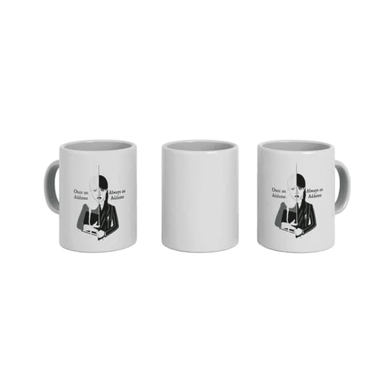 Taza de Sublimación de Miércoles - Inspirada en la Serie de Netflix