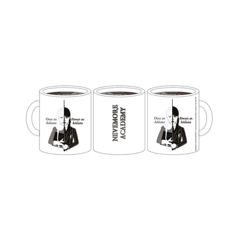 Taza de Sublimación de Miércoles - Inspirada en la Serie de Netflix