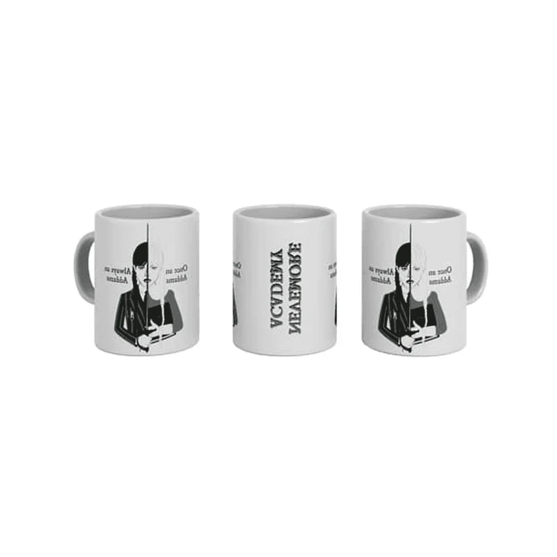 Taza de Sublimación de Miércoles - Inspirada en la Serie de Netflix