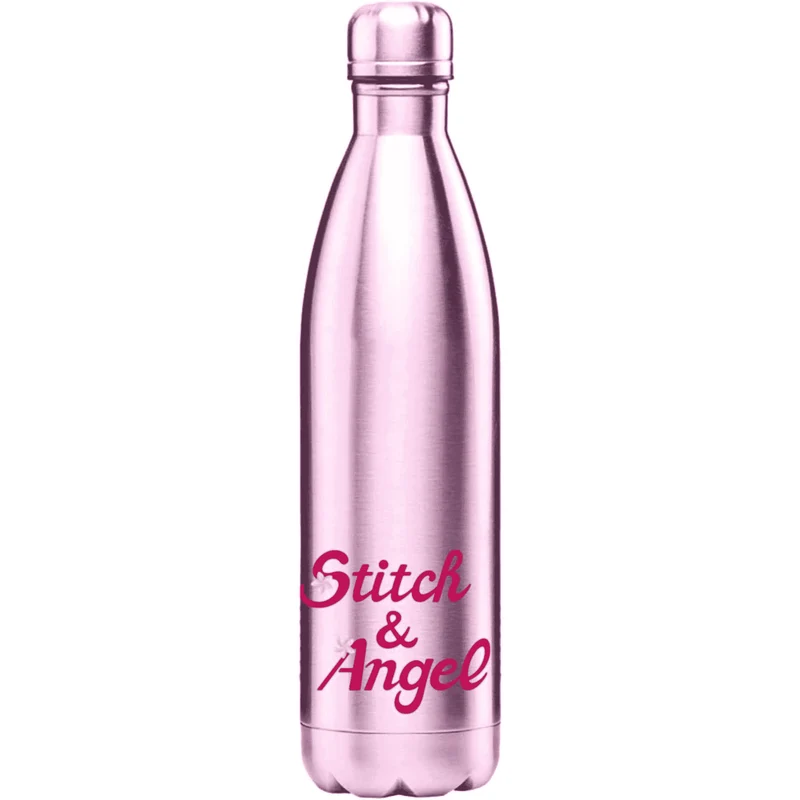 Botella Isotérmica Stitch & Angel - 500 ml de Acero Inoxidable
