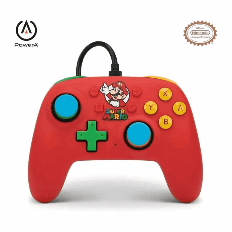 Mando Wired Controller Nano Mario para Nintendo Switch